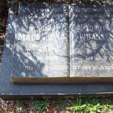 ROUX Petrus Johannes, Le 1895-1977 &amp; Maria Magdalena 1902-1986