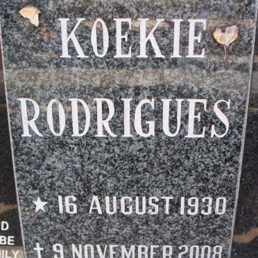 RODRIGUES Koekie 1930-2008