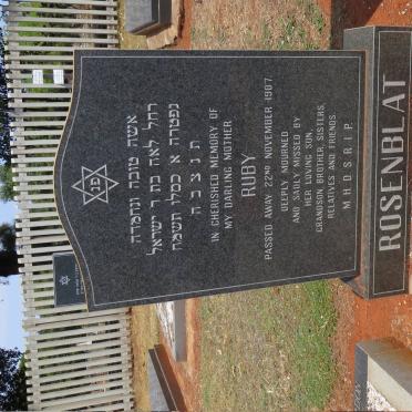 ROSENBLAT Ruby -1987