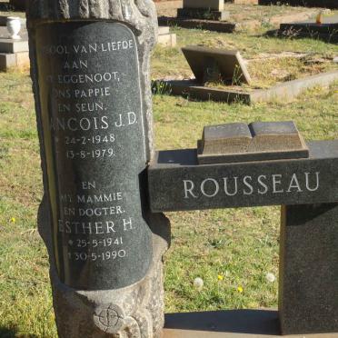 ROUSSEAU Francois J.D. 1948-1979 &amp; Hester H. 1941-1990