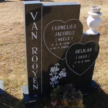 ROOYEN Cornelius Jacobus, van 1936-2004 &amp; Delilah 1938-