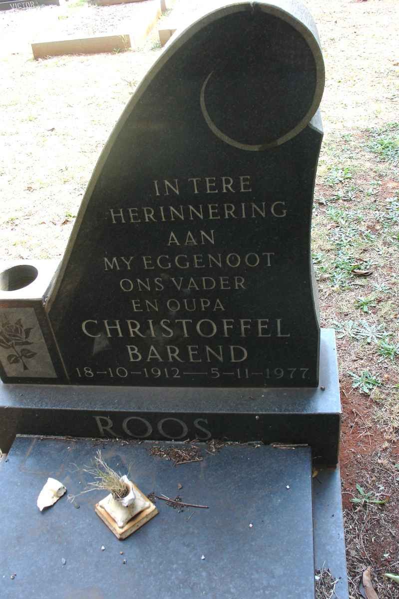 ROOS Christoffel Barend 1912-1977