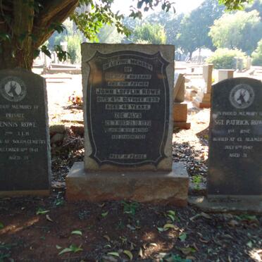 ROWE Dennis -1941 :: ROWE John Lofflin -1939 &amp; Zoë Alys 1893-1973 :: ROWE Patrick -1942