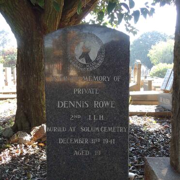 ROWE Dennis -1941 :: ROWE John Lofflin -1939 &amp; Zoë Alys 1893-1973 :: ROWE Patrick -1942