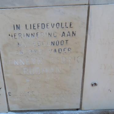 RUDMAN Kenneth Cedric 1957-1986