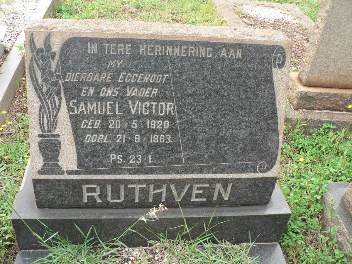 RUTHVEN Samuel Victor 1920-1963