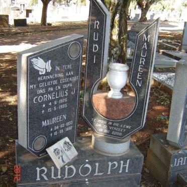 RUDOLPH Cornelius J. 1926-1985 &amp; Maureen 1933-1992