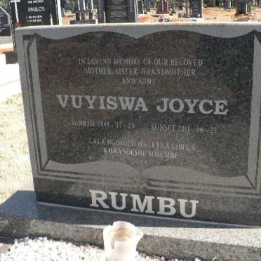 RUMBU Vuyiswa Joyce 1948-2011