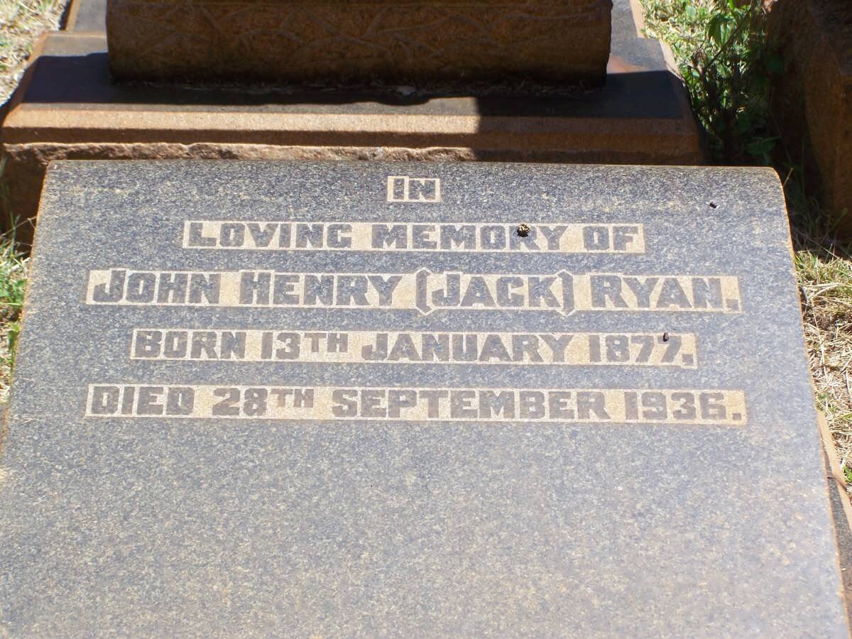 RYAN John Henry 1877-1936
