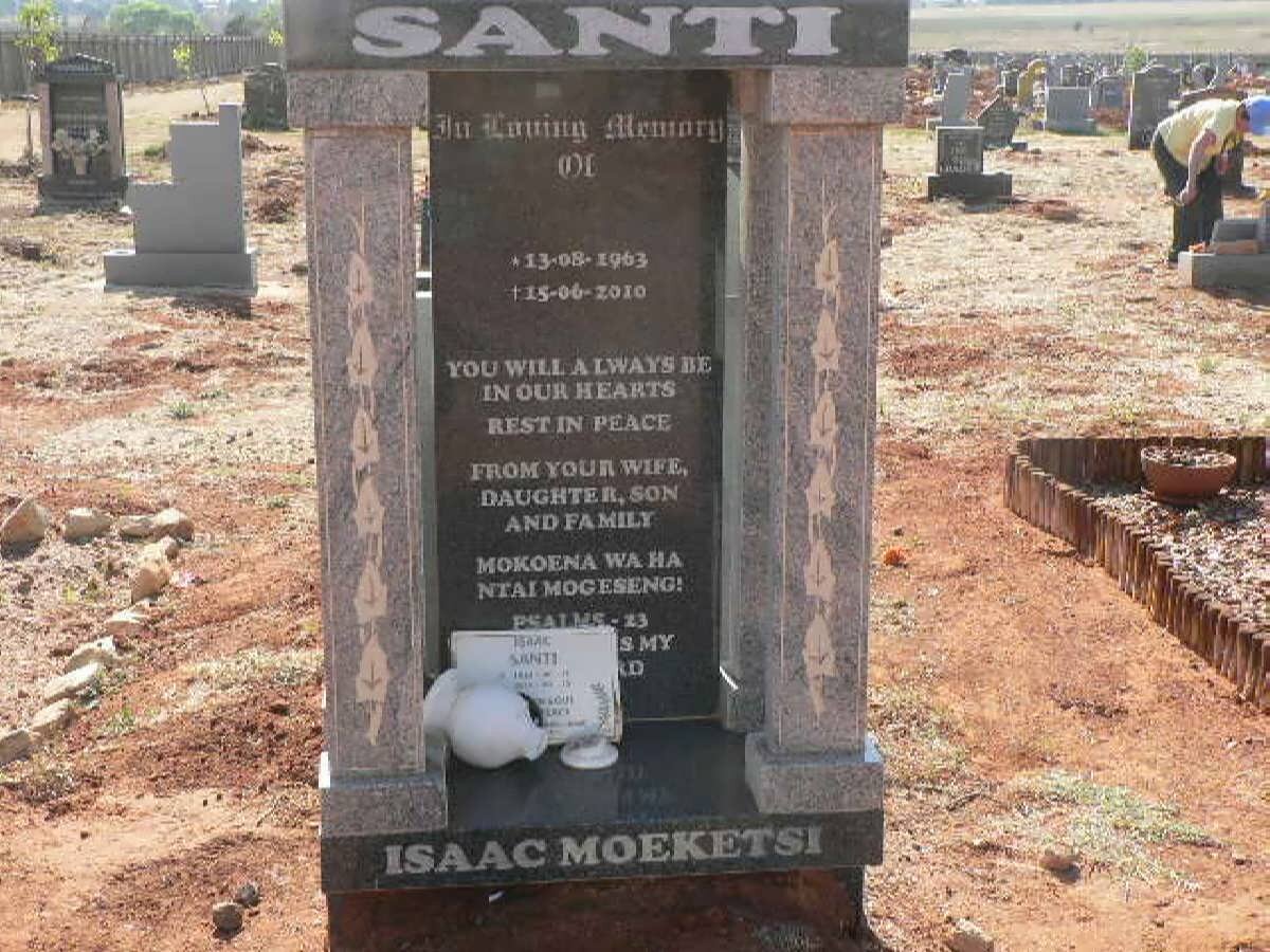 SANTI Isaac Moeketsi 1963-2010