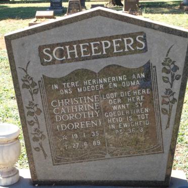 SCHEEPERS Christine Cathrine Dorothy 1935-1989