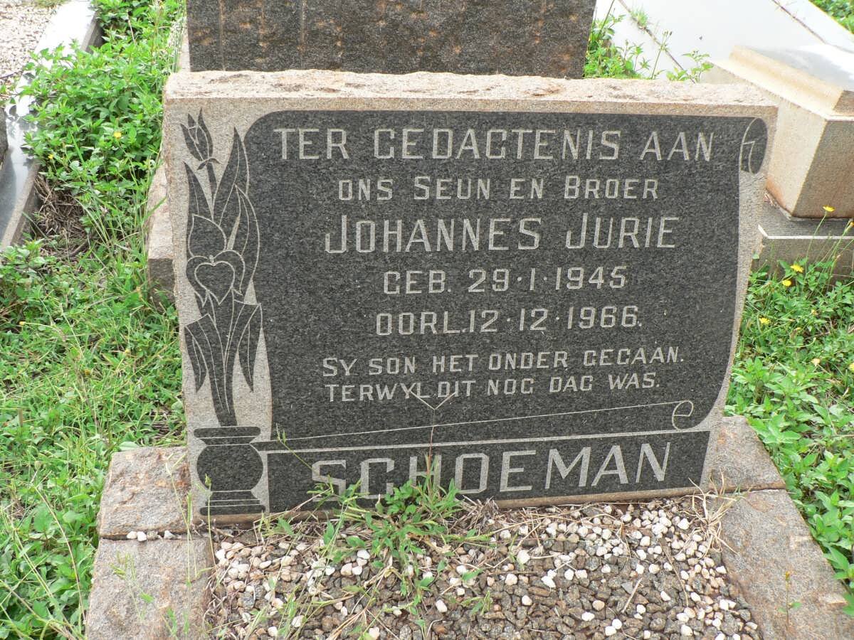 SCHOEMAN Johannes Jurie 1945-1966