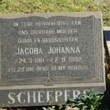 SCHEEPERS Jacoba Johanna 1911-1982