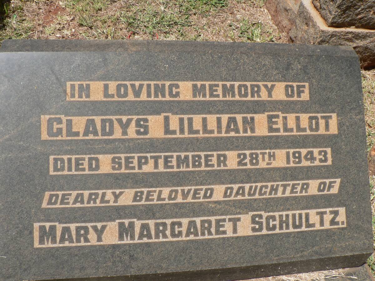 SCHULTZ Gladys Lillian Ellot -1943