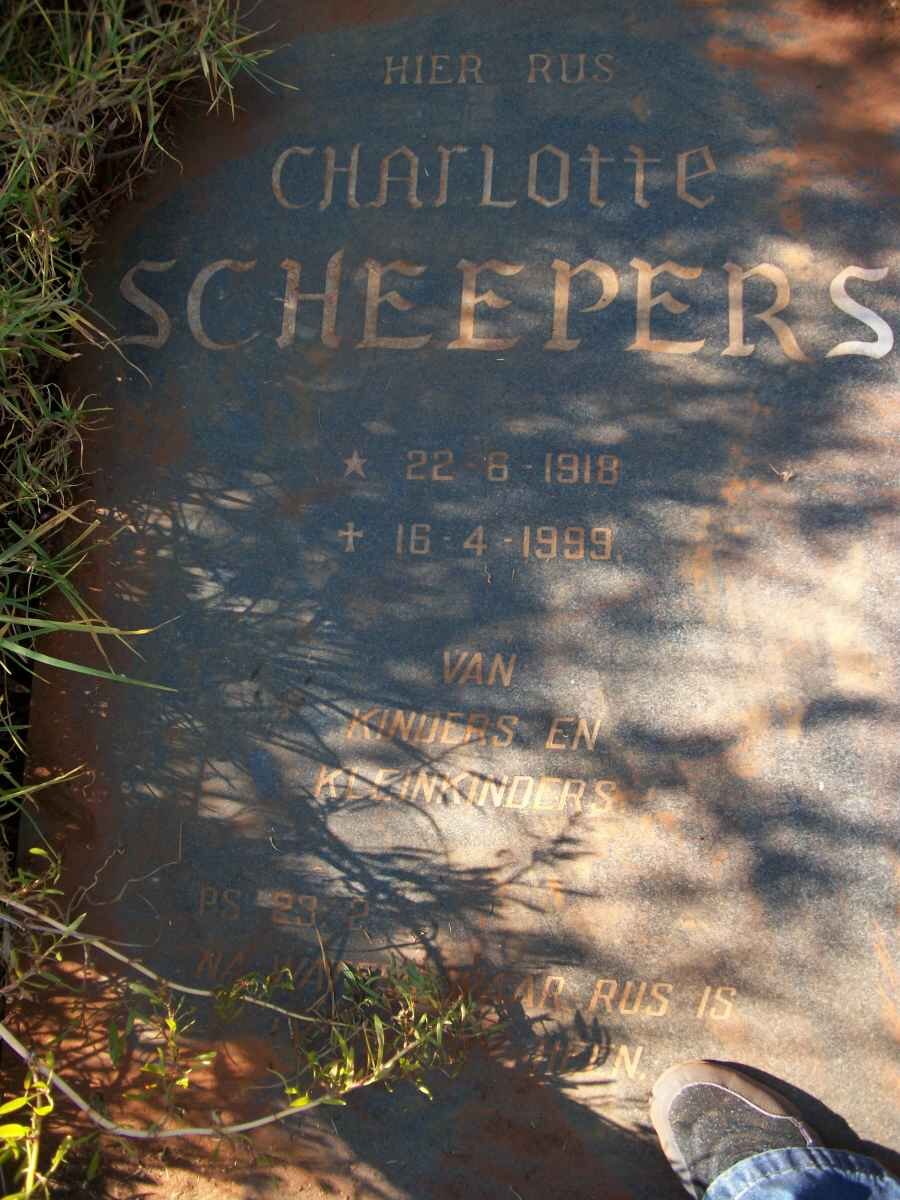 SCHEEPERS Charlotte 1918-1999