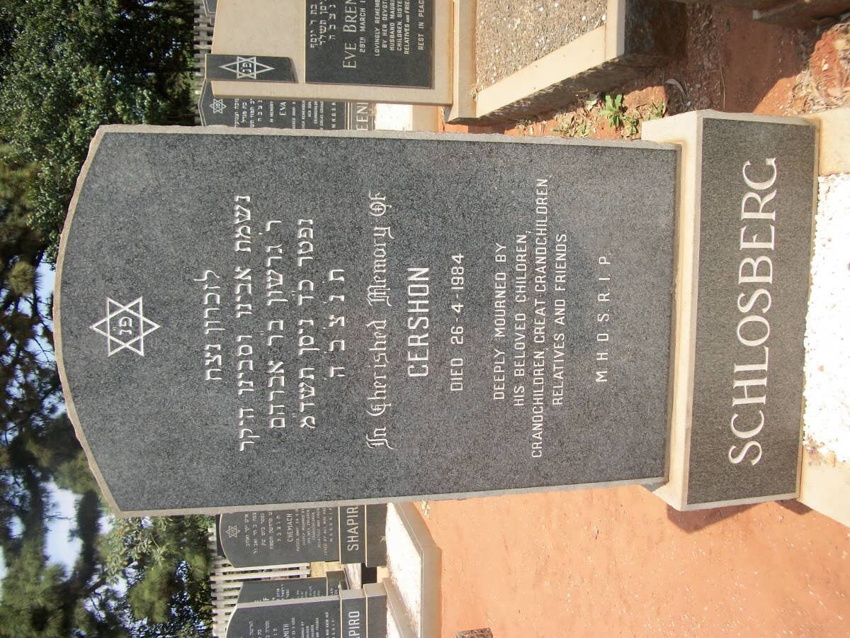 SCHLOSBERG Cershon -1984