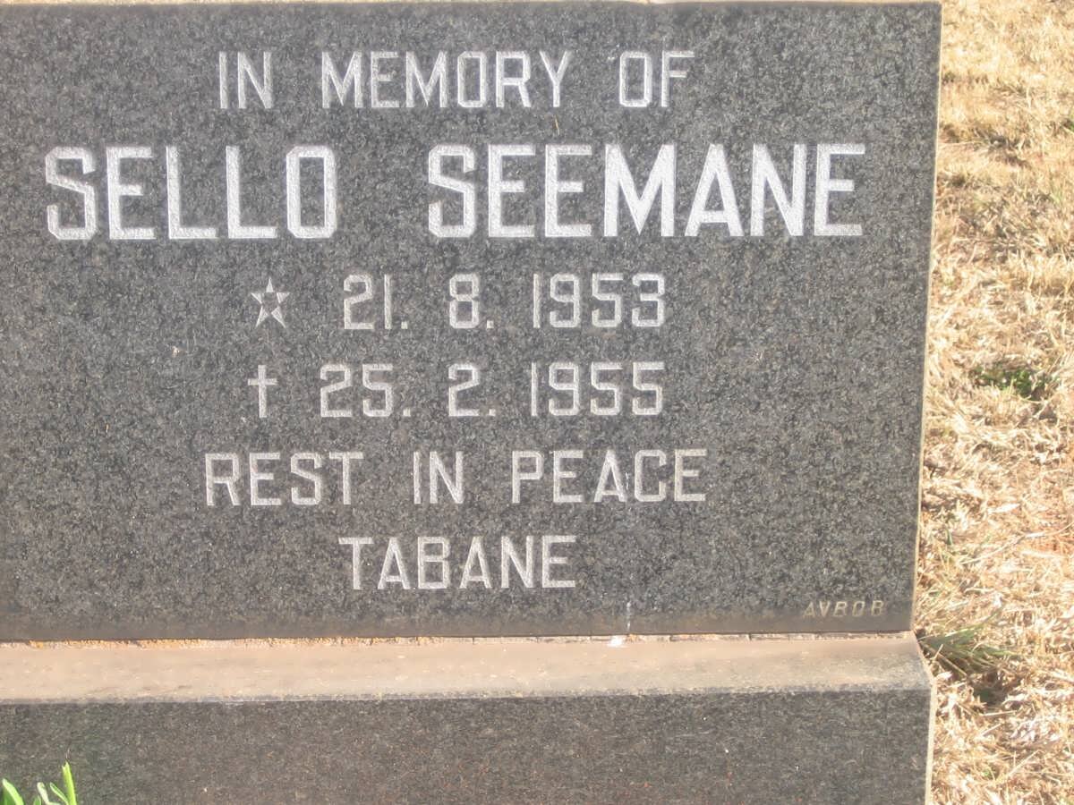 SEEMANE Sello 1953-1955