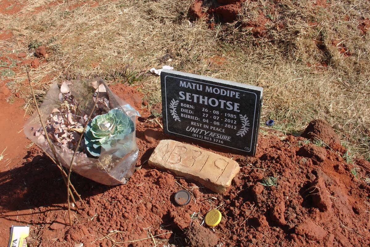 SETHOTSE Matu Modipe 1985-2012
