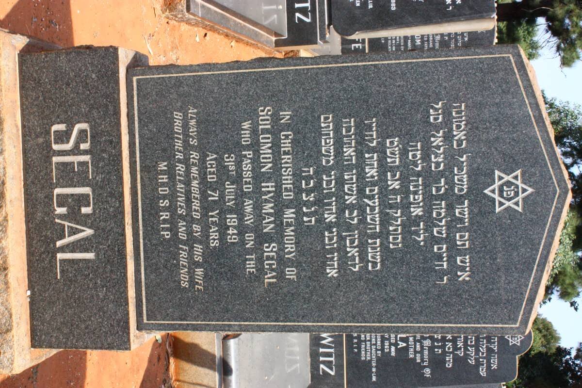 SEGAL Solomon Hyman -1949