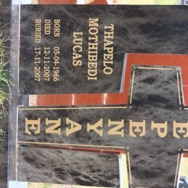 SEPENYANE Thapelo Mothibedi Lucas 1966-2007