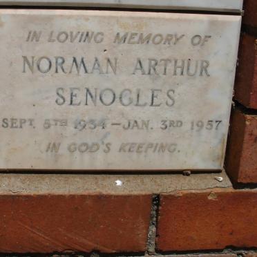 SENOGLES Norman Arthur 1934-1957