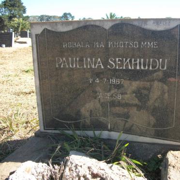 SEKHUDU Paulina -1967