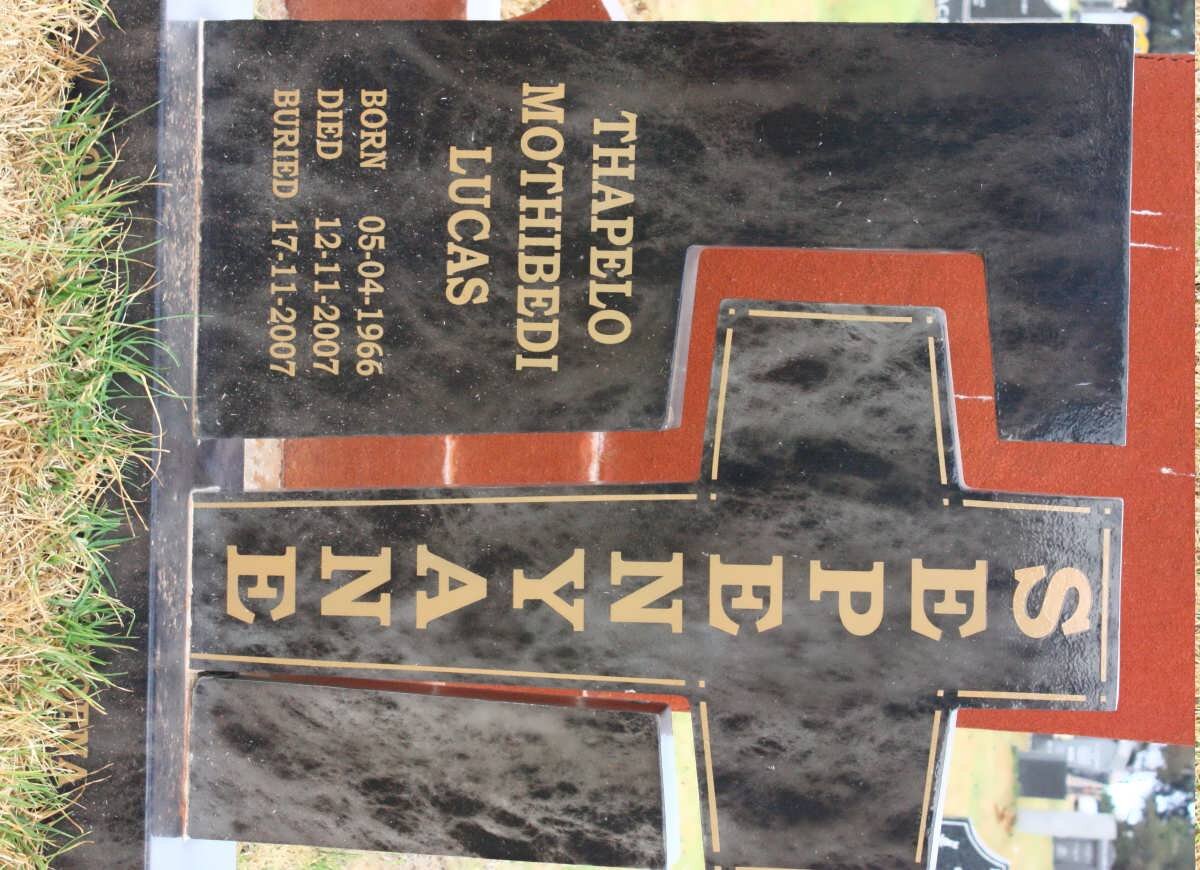 SEPENYANE Thapelo Mothibedi Lucas 1966-2007