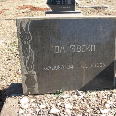 SIBEKO Ida -1965