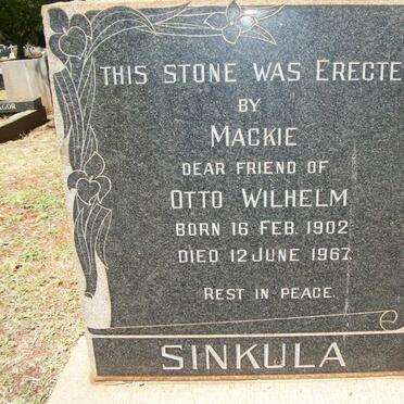 SINKULA Otto Wilhelm 1902-1967