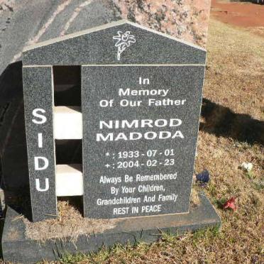 SIDO Nimrod Madoda 1933-2004