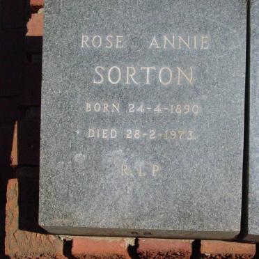 SORTON Rose Annie 1890-1973
