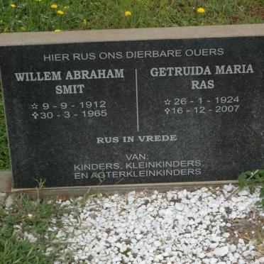 SMIT Willem Abraham 1912-1965 &amp; Gertruida Maria RAS 1924-2007