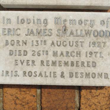 SMALLWOOD Eric James 1927-1971