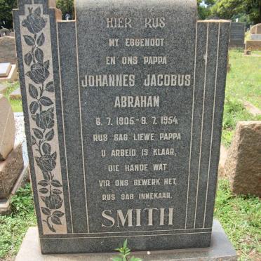 SMITH Johannes Jacobus Abraham 1905-1954