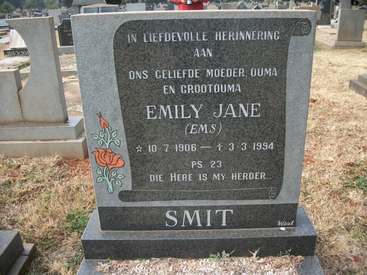 SMIT Emily Jane 1906-1994