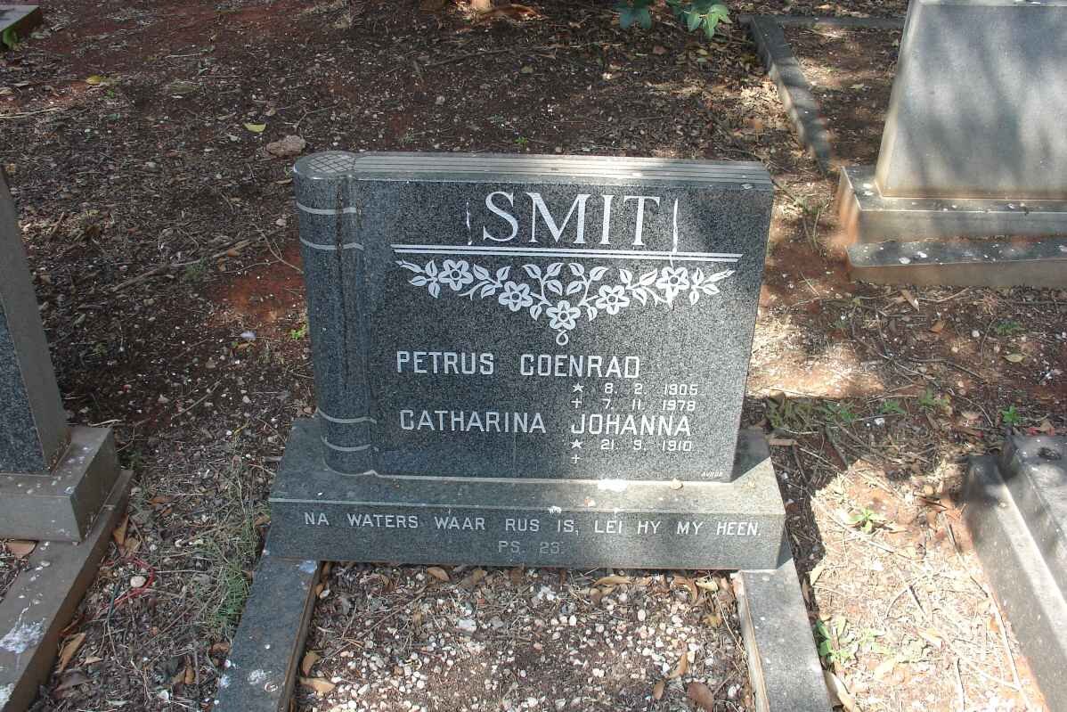 SMITH Petrus Coenrad 1906-1978 &amp; Catharina Johanna 1910-