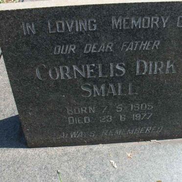 SMALL Cornelis Dirk 1905-1977