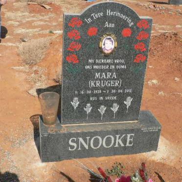 SNOOKE Mara nee KRUGER 1938-2011