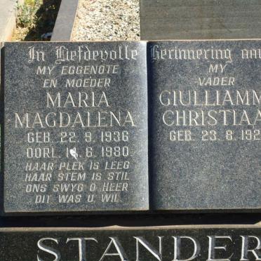 STANDER Giulliamme Christiaan, van 1923- &amp; Maria Magdalena -1936-1980