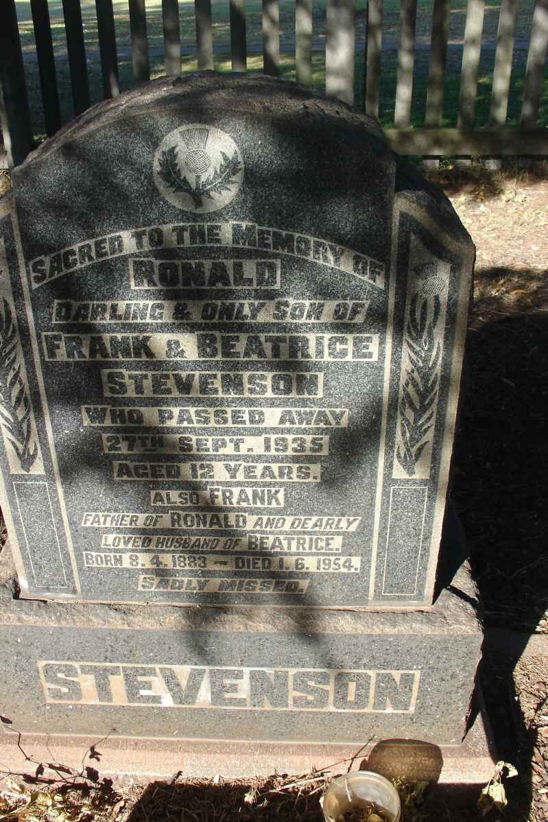 STEVENSON Frank 1883-1954 :: STEVENSON Ronald -1935