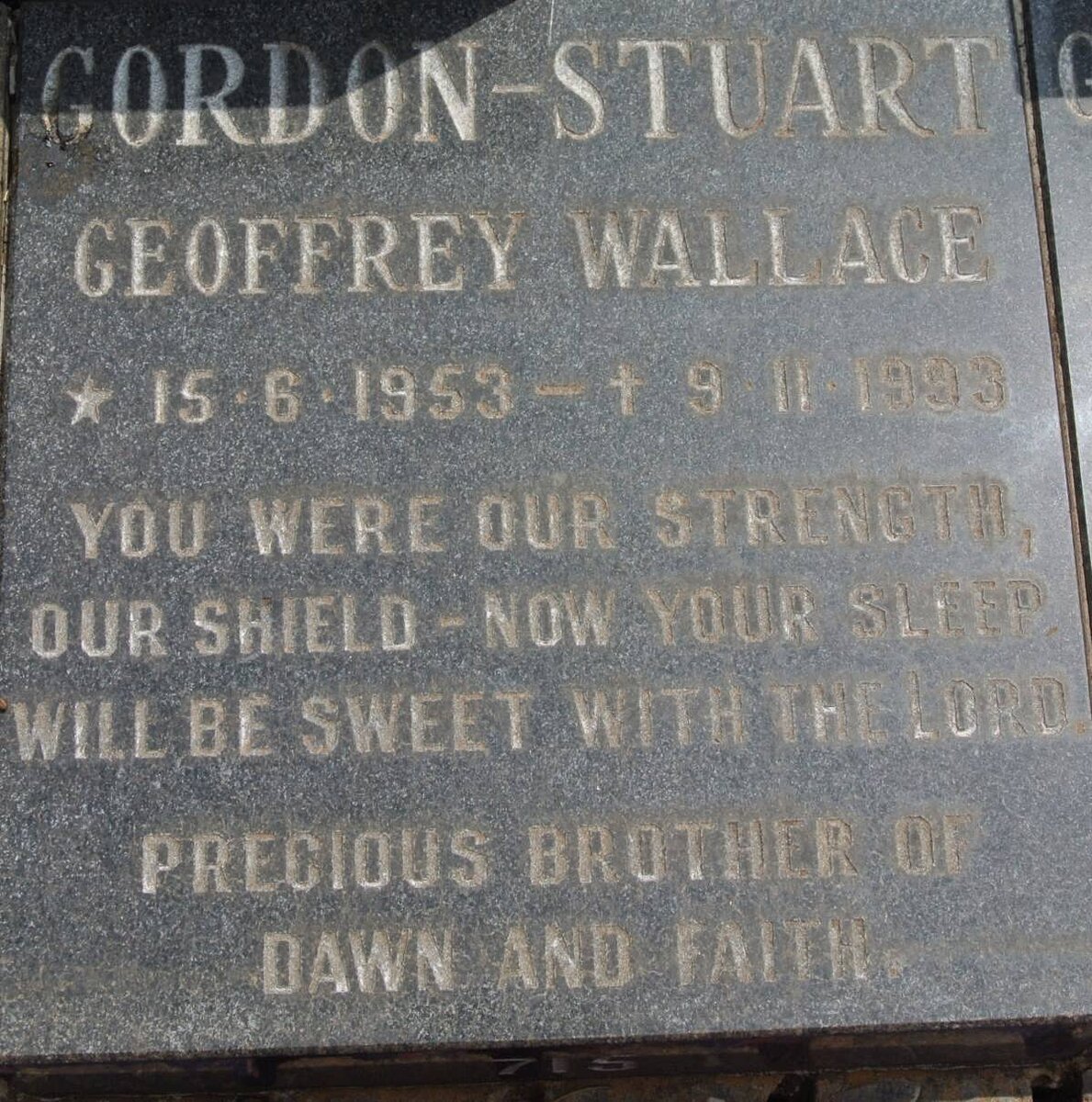 STUART Geoffrey Wallace, GORDON 1953-1993