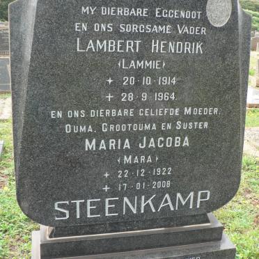 STEENKAMP Lambert Hendrik 1914-1964 &amp; Maria Jacoba 1922-2008