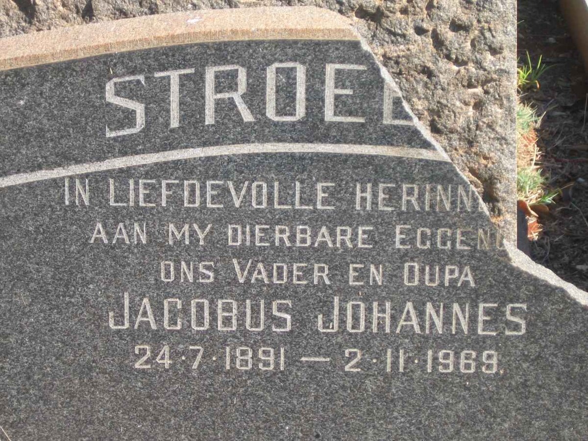 STROEBEL Jacobus Johannes 1891-1969