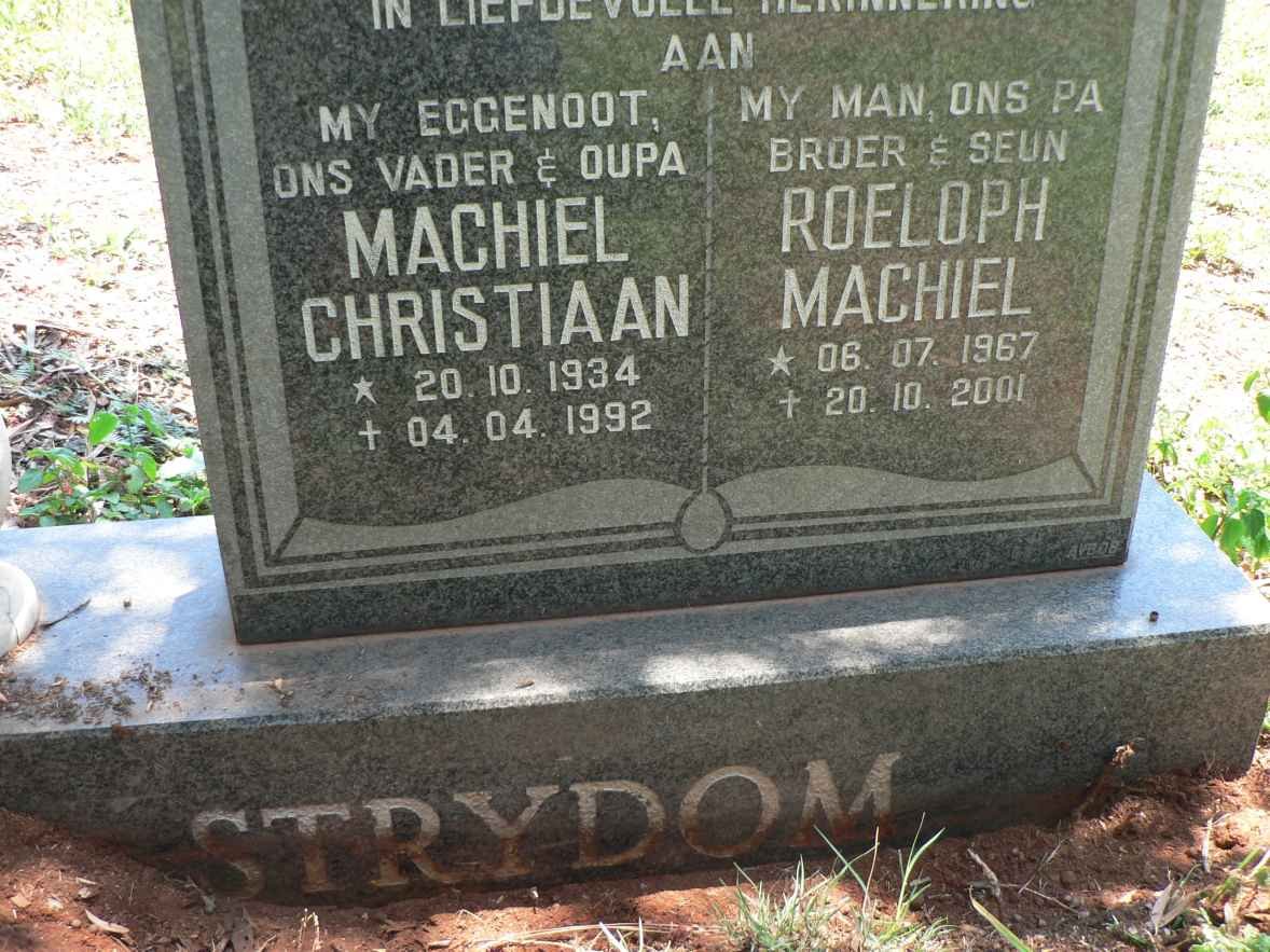 STRYDOM Machiel Christiaan 1934-1992 :: Roeloph Machiel 1967-2001
