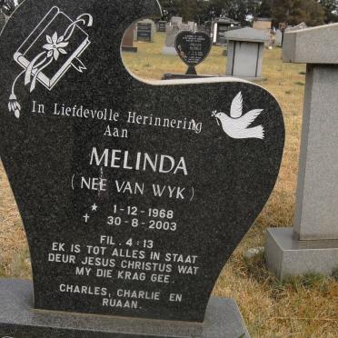 STRYDOM Melinda nee VAN WYK 1968-2003