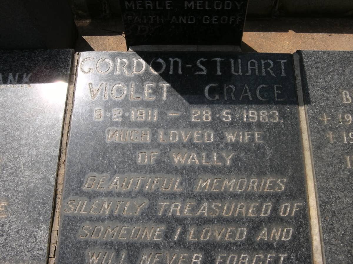 STUART Violet Grace, Gordon 1911-1983