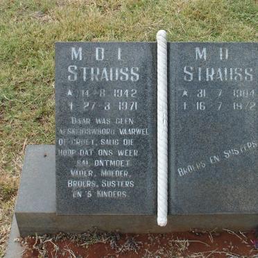 STRAUSS M.D. 1904-1972 :: STRAUSS M.D.I. 1942-1971