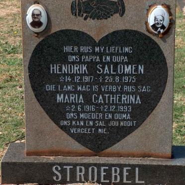 STROEBEL Hendrik Salomen 1917-1975 &amp; Maria Catherina 1916-1993