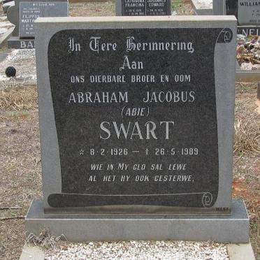 SWART Abraham Jacobus 1926-1989