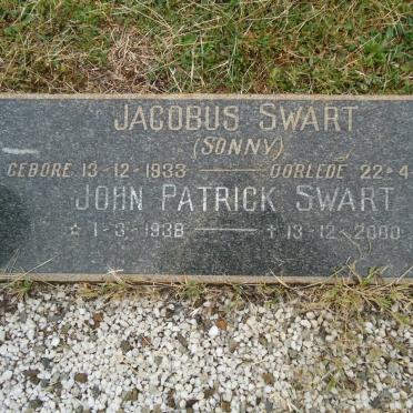 SWART Jacobus 1933-1957 :: SWART John Patrick 1938-2000
